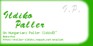 ildiko paller business card